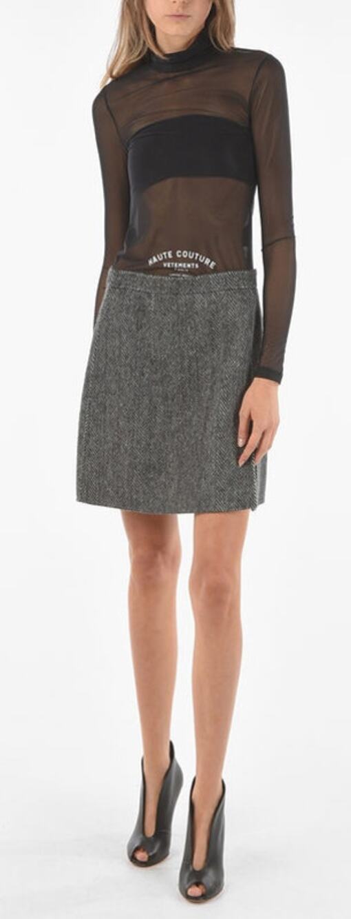 Michael Kors A-line Herringbone Print Skirt small 2-4